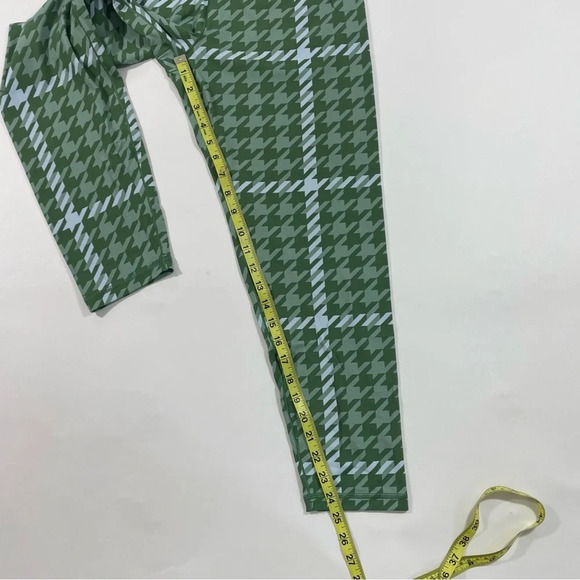 New Aerie Offline Real Me Xtra 7/8 Leggings Hi Rise Green Houndstooth - Picture 6 of 8